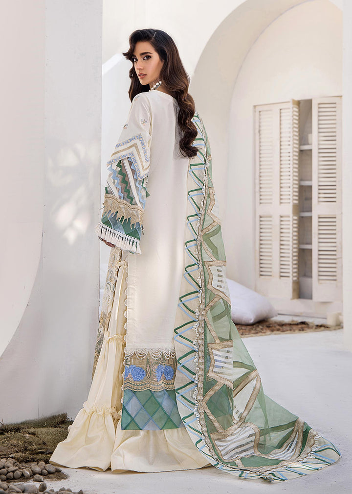TESSA Allure of Sands Festive Lawn 3 Piece front view full outfit