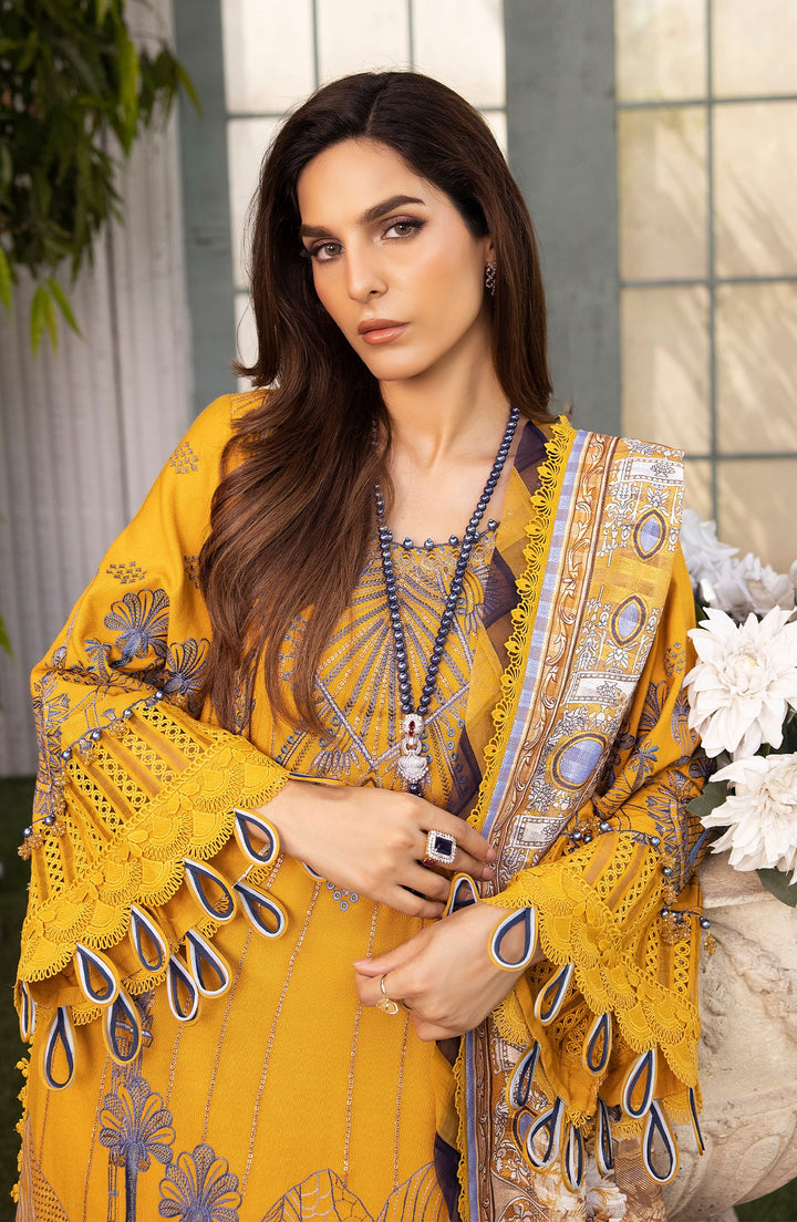 Alpine Allure dupatta flowing in soft winter light
