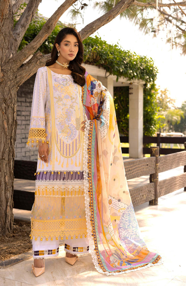 TESSA Amber Ember front view of luxury lawn outfit
