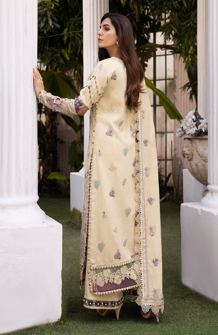Back view of Auro Attire winter ensemble