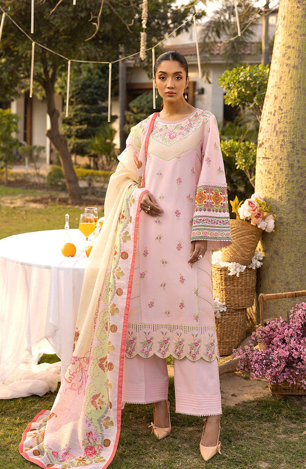 TESSA Blush Bloom luxury pret dress front view
