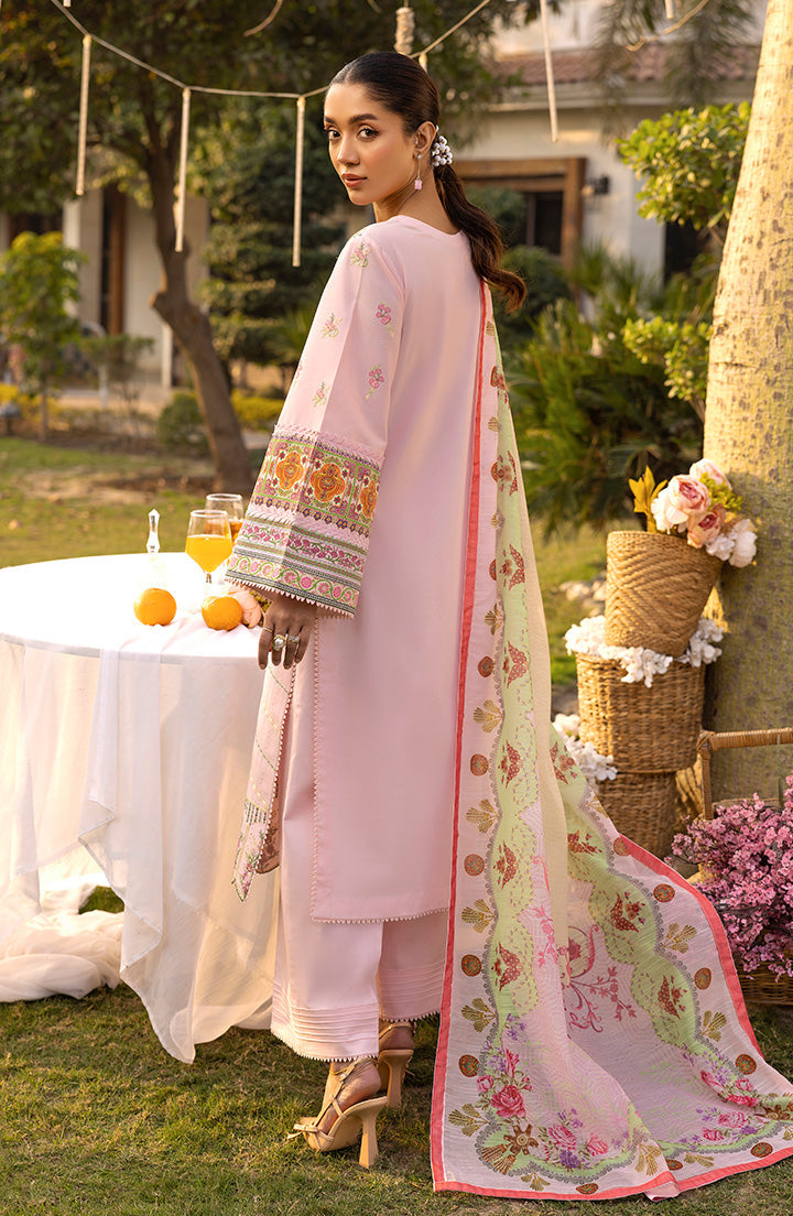 Back design of Blush Bloom luxury outfit