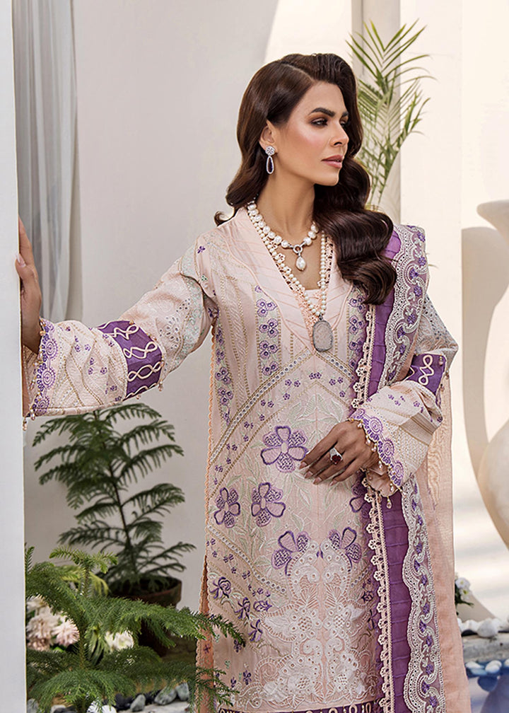 arnelian Blossom neckline and button work close-up