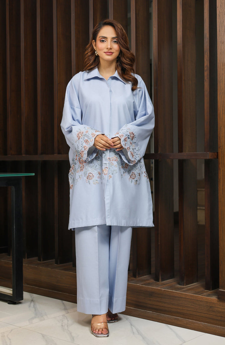 Model styled in Cloud Bloom by TESSA