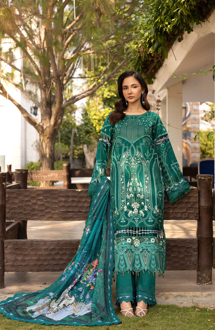 Emerald Veil dupatta flowing in sunlight