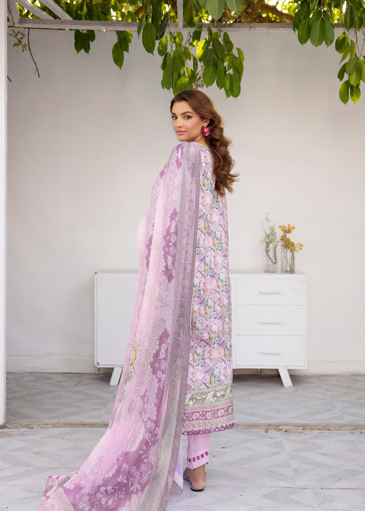 Back view of Floral Fantasy dress with print detail