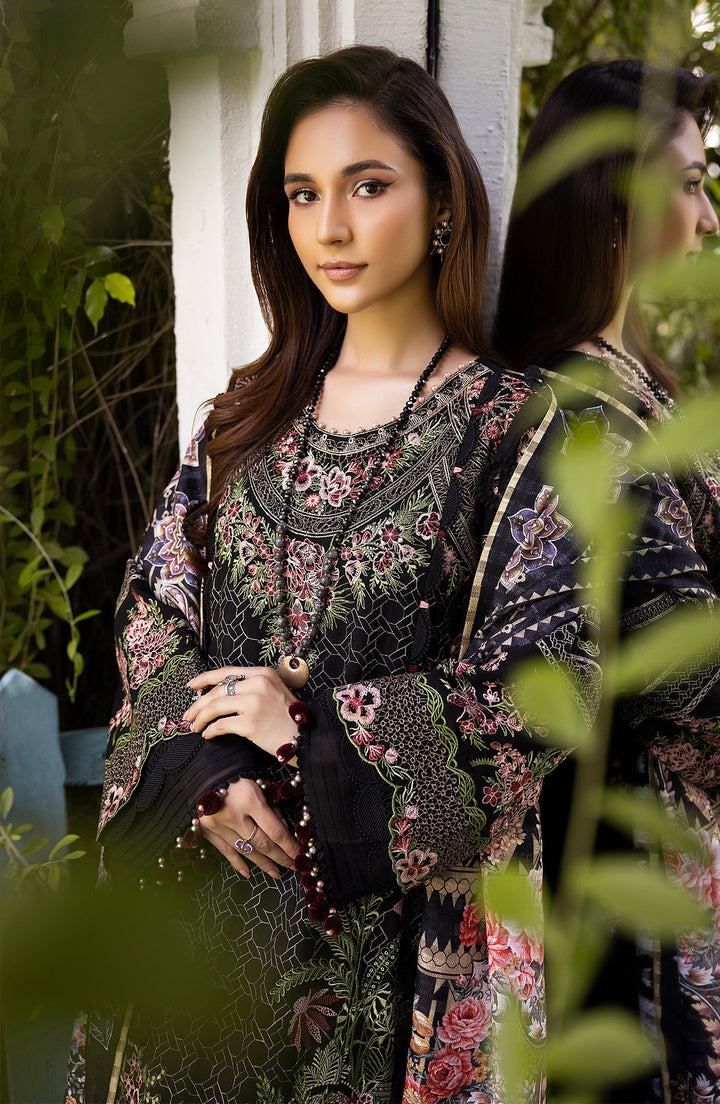 Close-up of Midnight Sparkle dark-toned fabric and sparkle detail