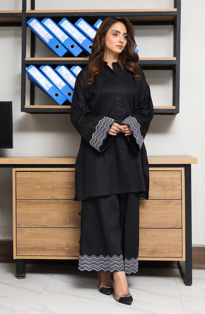 Sleeve and stitch detail on Nightfall outfit