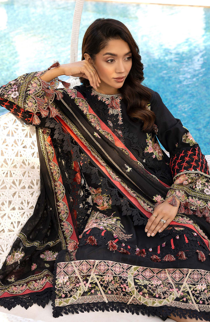 Neckline embellishment and stitch work of Onyx Eclipse