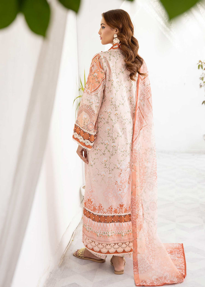 Back design and soft pleats of Peach Perfection
