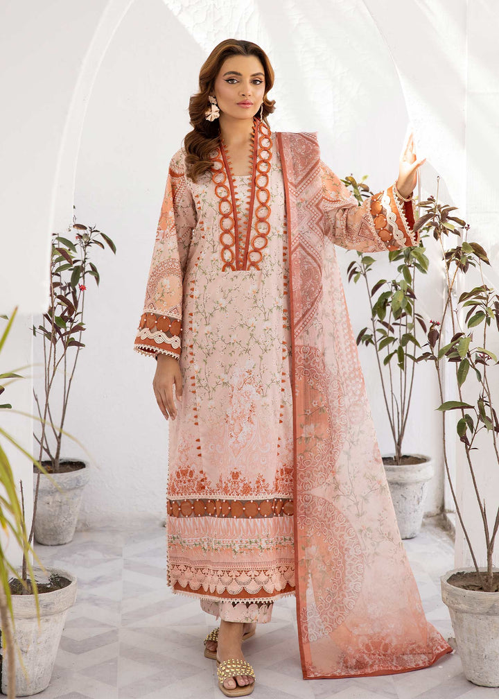 Peach Perfection dupatta flowing in soft breeze