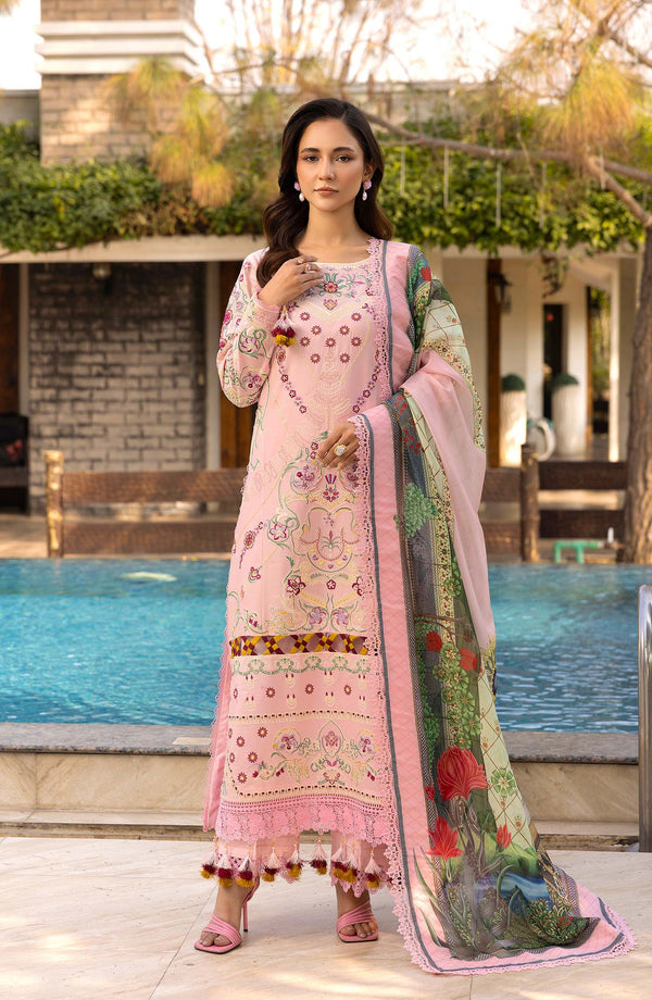 TESSA Rosewood Whisper luxury lawn outfit front view