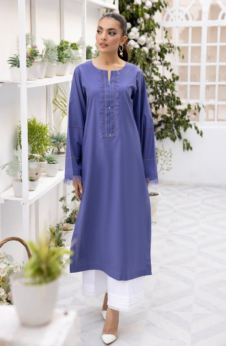 Model styled in Royal Regin by TESSA
