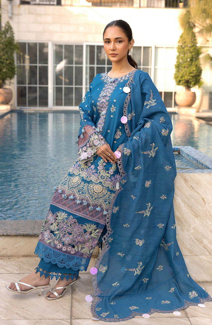 Model styled in Sapphire Dusk by TESSA