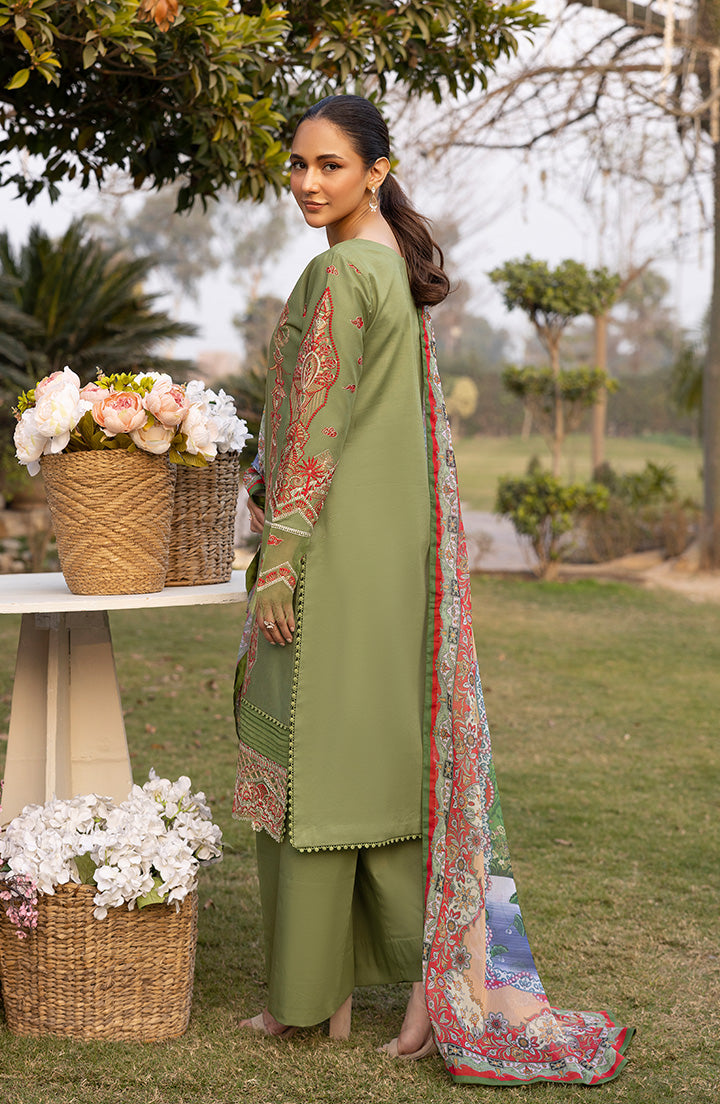 Back design of Verdant Grace dress